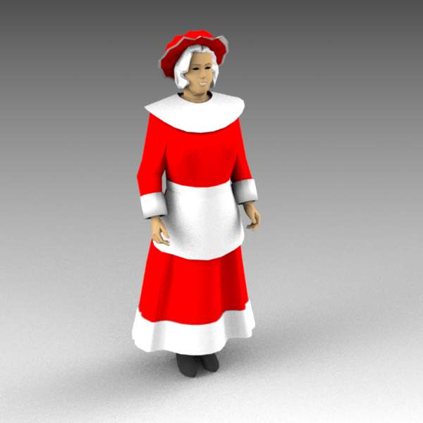 Mrs Claus. Mother Christmas figure. 