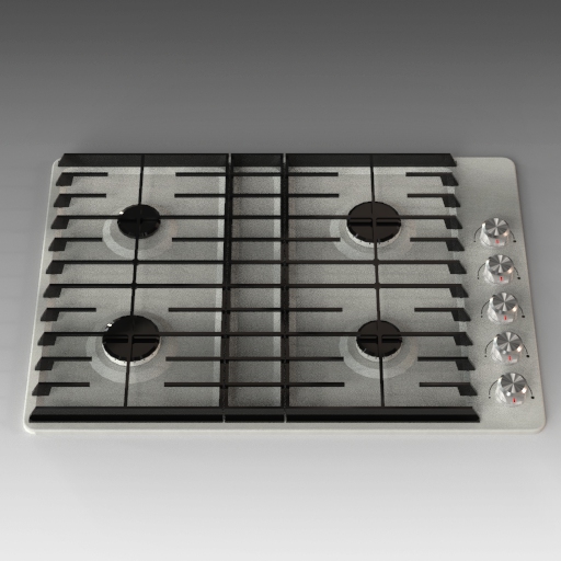 Kitchen Aid 30 in. Gas Downdraft 
Cooktop. 