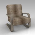 Odeon leather chair by Bernhardt 
Interiors