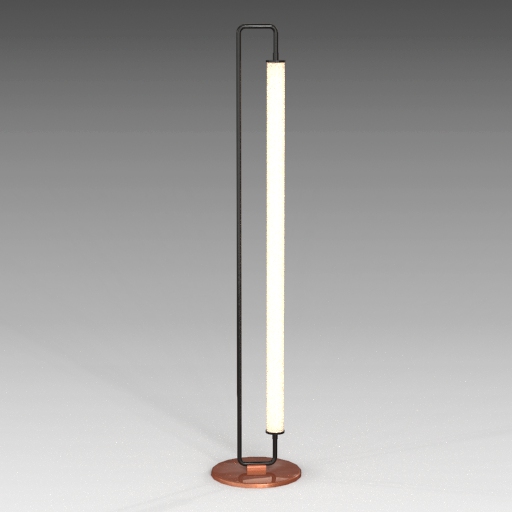 Linear Metal Floor Lamp. 