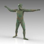 Lifesize version of the Artemision 
bronze statue...