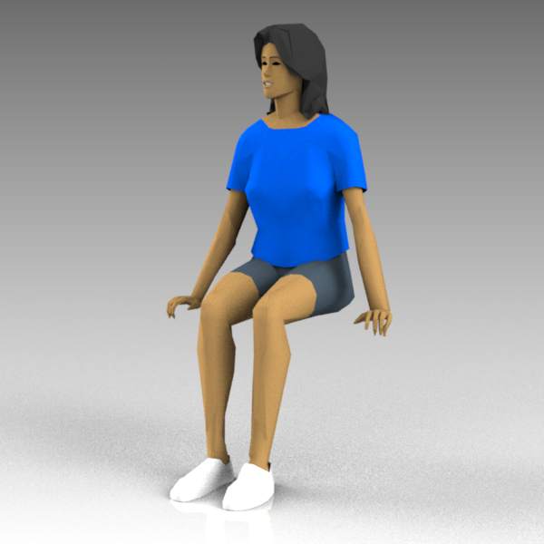 Female volleyball player / athlete, 
sitting. Bot.... 