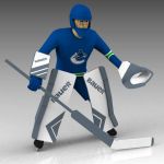 Ice Hockey goaltenders. Vancouver 
Canucks and ge...