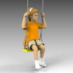Child on swing; older than kids 36-39