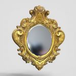 Italian Chic Vintage Wood Mirror