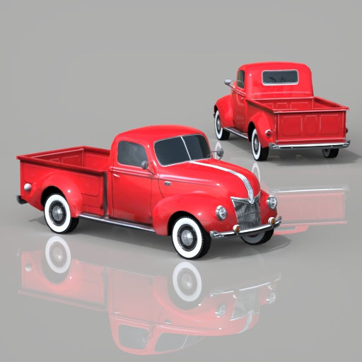 Generic 1940 Pick Up Truck (LOW 
POLY). 