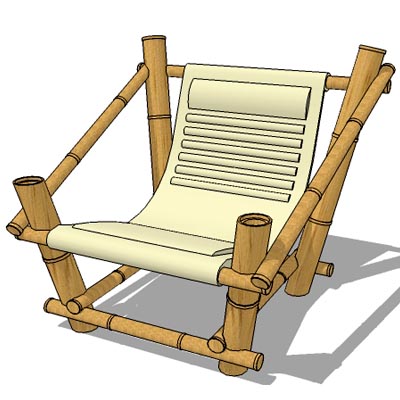 Bamboo frame , seat with additional ribs padding f.... 