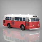 Low Poly Ford Transit 1940 Bus