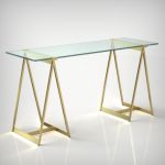 Verena Glass Top Desk