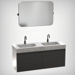 Baylor double vanity with mirror