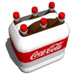 Coca Cola® sixpack with draghandle.
Note: Bottle...