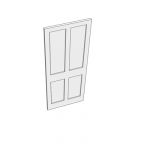 762 I4XPP door (4 solid panels)