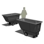 Tilt Hopper Cart. 1 Cubic Yard capacity. 72