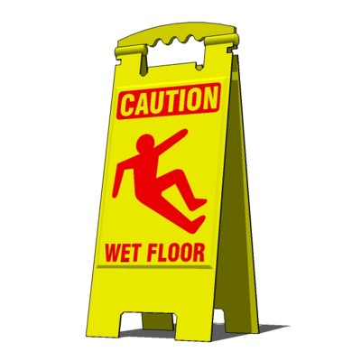 Compact portable Wet Floor Sign. Janitorial Servic.... 
