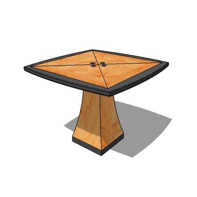 Gaming Table shown in maple with black accents.. 
