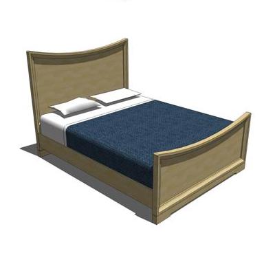 Panel Bed shown in light maple. Part of the 5 piec.... 