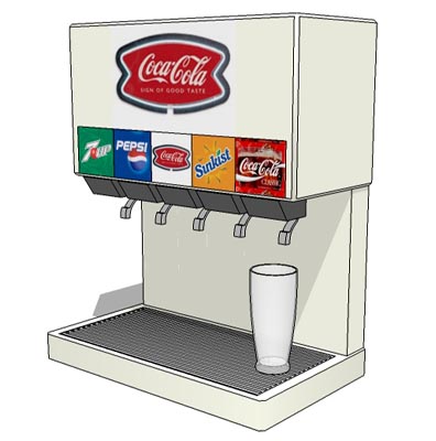 Generic table top model drink dispenser. 