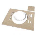 Place setting for scene dressing dining areas, all...