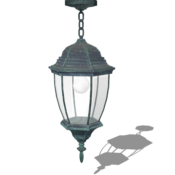 Spanish style lamp with texture mapping for Sketch.... 
