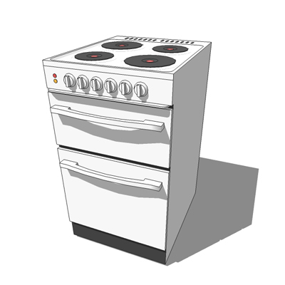 Free standing white electric oven
500mm w, 605mm .... 