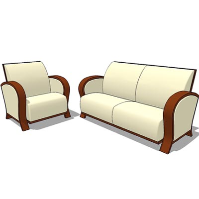 Set consist of a 2 seater and an armchair. 