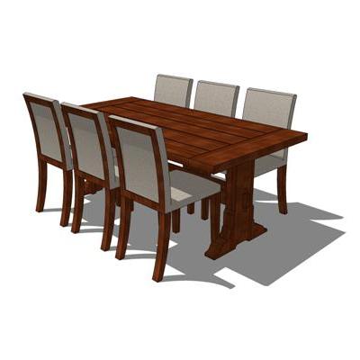 Delton Dining Set. Shown with 6 chairs in light fa.... 