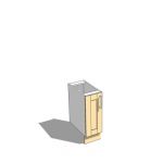 300mm wide base unit,
shaker style door and s/s r...