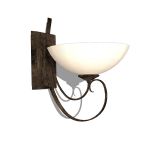Wrought iron wall sconce by Hubbardton Forge. 13 3...