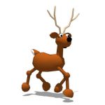 Cartoon Christmas reindeer