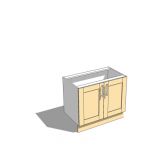 1000mm wide base unit,
shaker style door and s/s ...