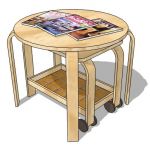 Sidetable with trolley set
