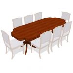 Charlestown Dining Table. Shown in a cherry finish...