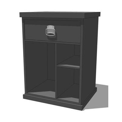 Bedford Modular Home Office Misc. Shown in black.. 