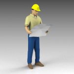 Man with hardhat and plans