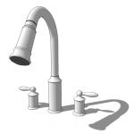 Moen 7592, two handle high arc pull down kitchen f...