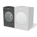 Front Load Washer and Dryer. Shown in Charcoal.