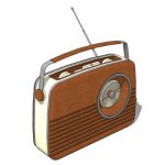 Retro, 50's style radio.