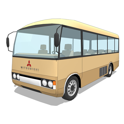 Mitsubishi Rosa bus. 