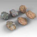 A collection of boulders for landscaping. Approx s...
