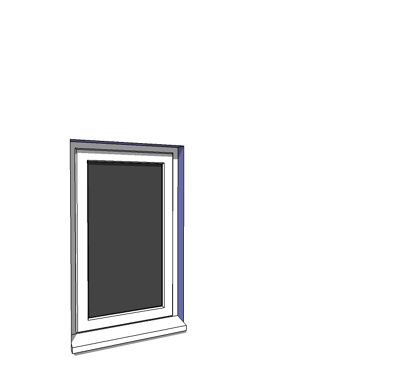 630x1050mm single casement window. 