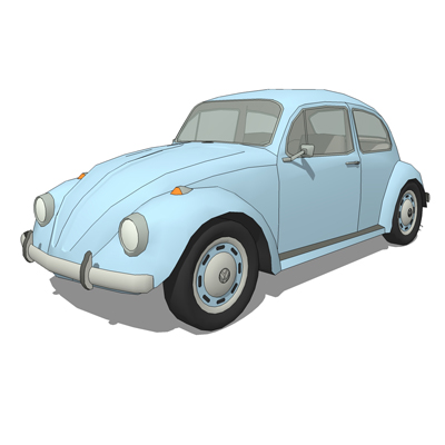 Volkswagen Beetle (classic shape). 