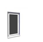 630x1200mm single casement window