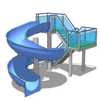Children's water slide. The slide itself is modula.... 