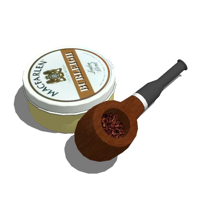 Pipe with tobacco.. 