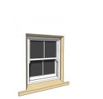 860x1050mm sash window with vertical bar and stone...