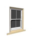 860x1350mm sash window with vertical bar and stone...