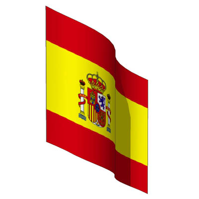 Image-mapped Spanish flag. 