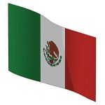 Image-mapped Mexican flag