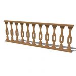Deck Railing. Shown in wood finish and also a sepe...