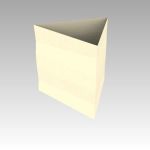 Triangular paper lampshade